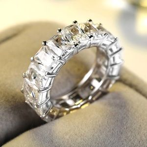 Emerald Cut Eternity Band